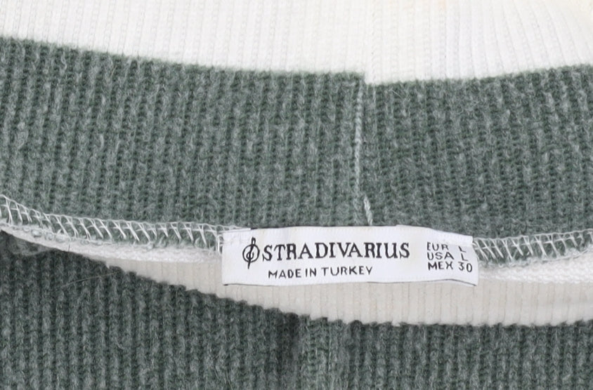Stradivarius Women's Multicoloured Striped Pullover Jumper