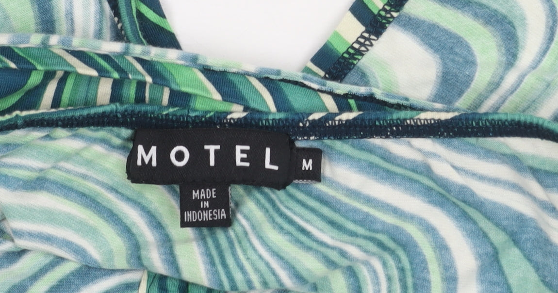 Motel Women's Green Camisole Halter Tank Top M