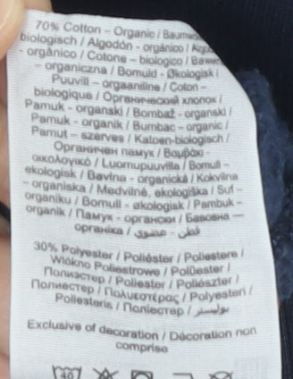 Stock & Hank Men's Blue Graphic Pullover Hoodie S