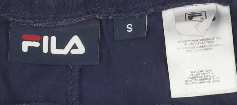 Fila Women's Blue S Leggings with Logo - Activewear