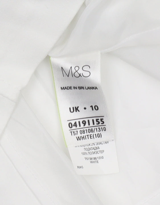 Marks and Spencer Women's White Pencil Skirt Size 10