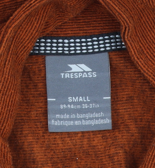 Trespass Men's Orange 1/4 Zip Sweatshirt S