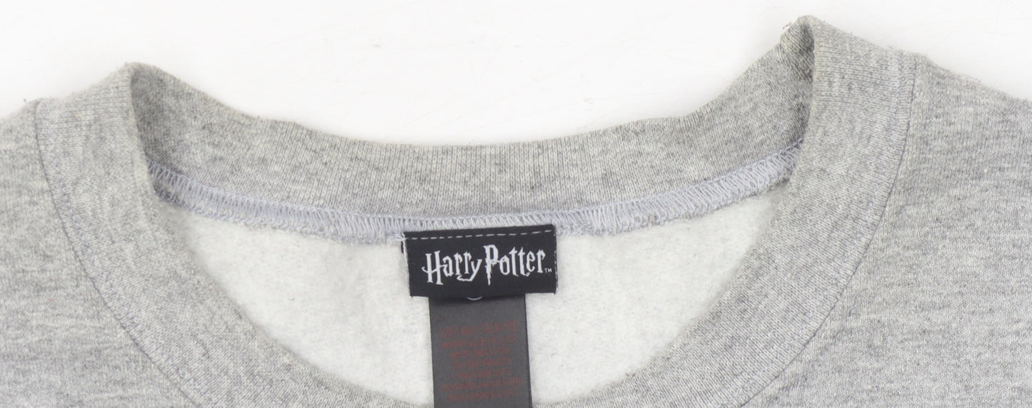 Harry Potter Grey L Pullover Unisex Sweatshirt