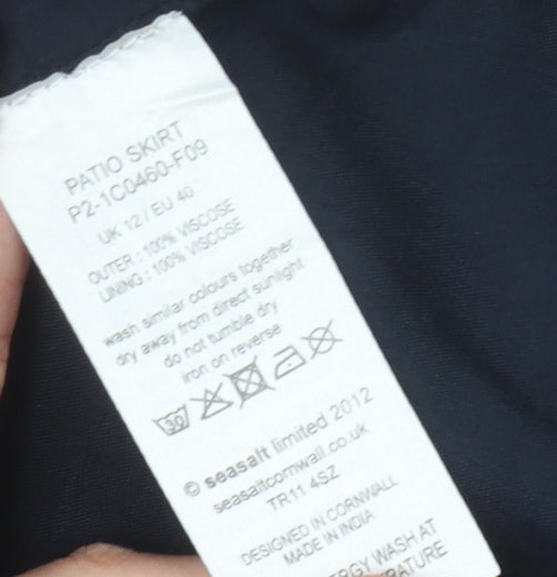 Seasalt Women's Multicoloured A-Line Skirt Size 12