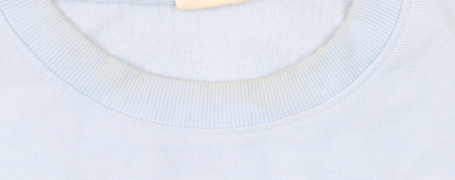 Champion Unisex Blue Sweatshirt, Size 6, Lightweight Casual