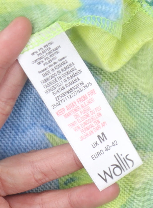 Wallis Women's Multicoloured Floral Tunic Blouse M