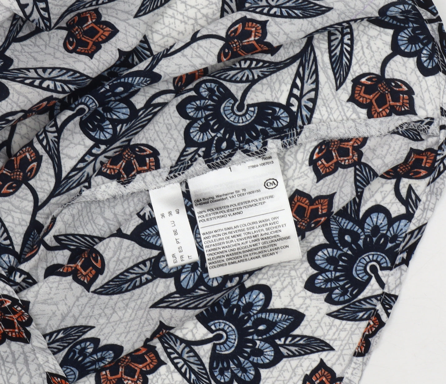 Yessica Women's Multicoloured Floral Top, Size 10