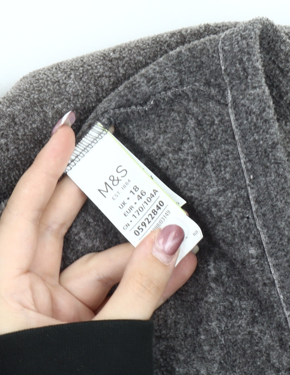 Marks and Spencer Women's Grey Wool Blend Jacket
