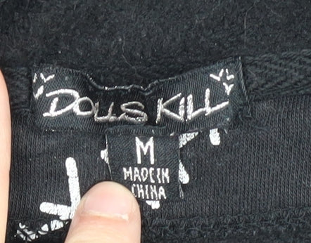 Dolls Kill Unisex Black Halloween Hoodie M