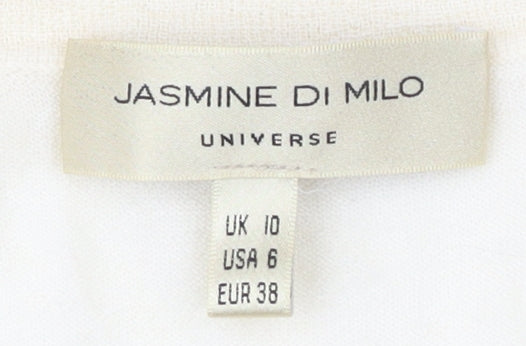 Jasmine di Milo Women's Ivory Cashmere Cardigan Size 10