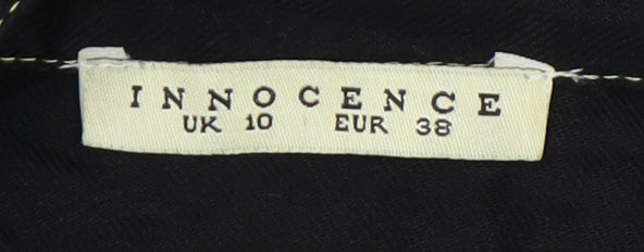 Innocence Women's Black Button-Up Shirt UK 10