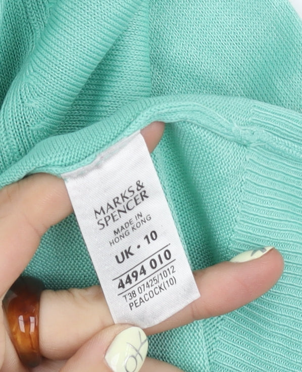 Marks and Spencer Women’s Green Pullover Jumper Size 10
