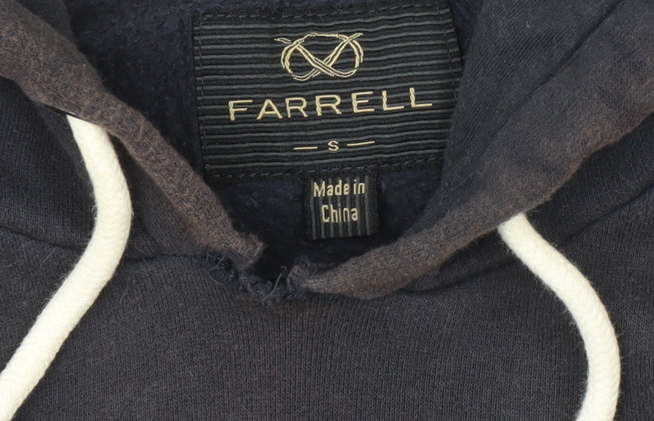 Farrell Men's Black S Pullover Hoodie with Logo