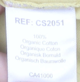 Colorful Standard Men's Yellow Organic Cotton T-Shirt M