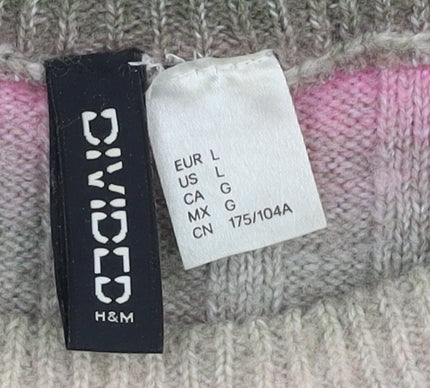 H&M Women's Multicoloured L Pullover Jumper