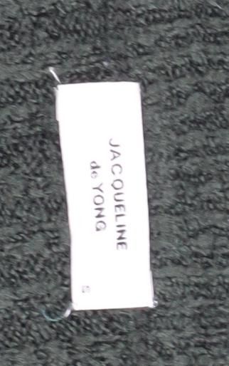 Jacqueline de Yong Women's Green V-Neck Pullover Jumper