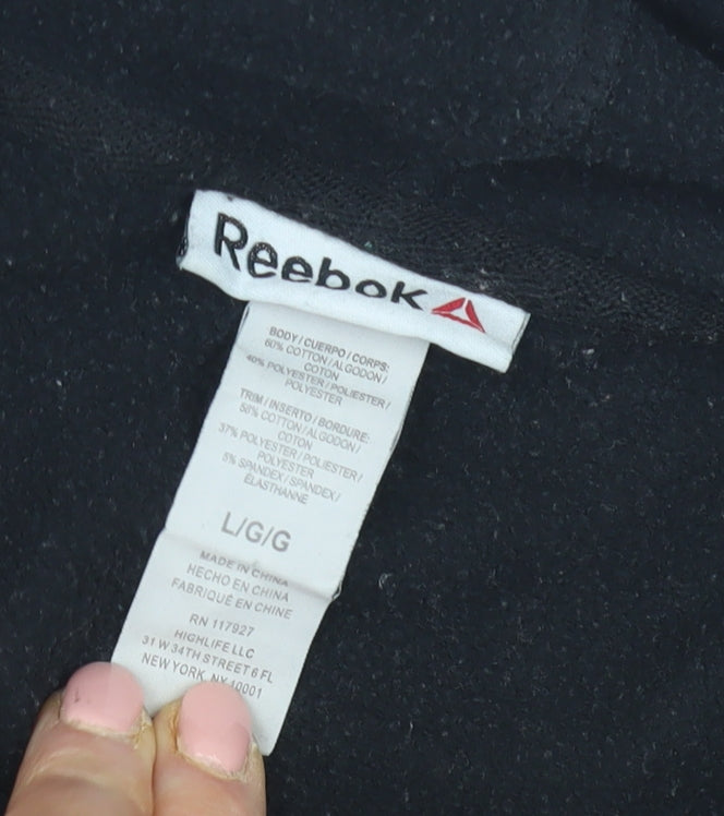 Reebok Men's Black Pullover Hoodie L