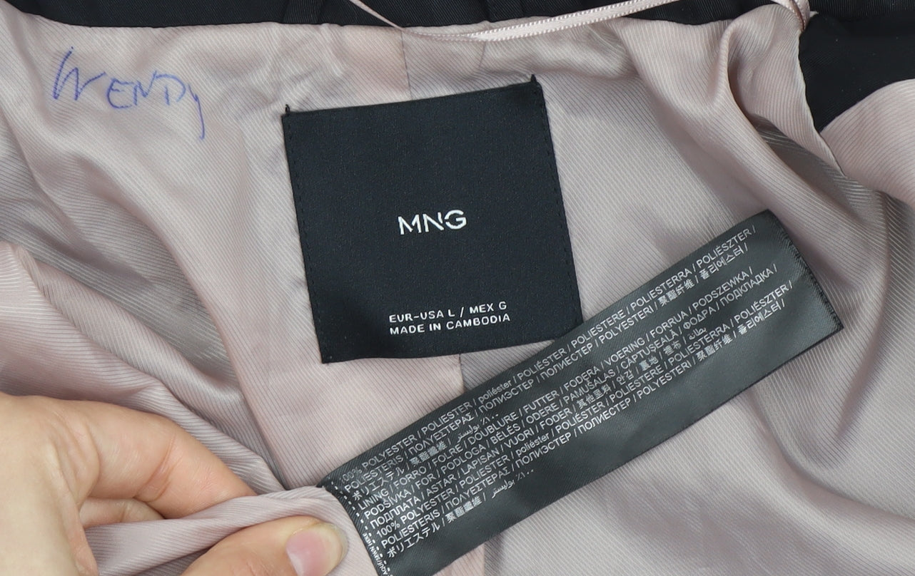 MNG Women's Black Bomber Jacket L Regular