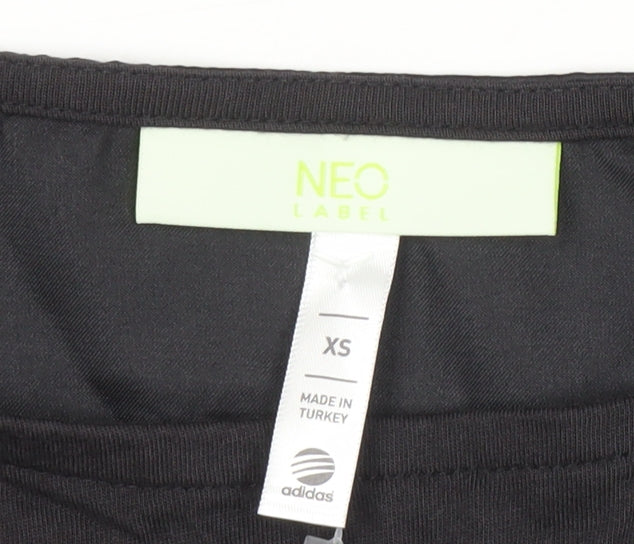 Adidas Women's Black XS Studded Skull T-Shirt