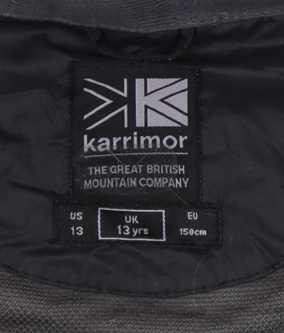 Karrimor Boys Black Windbreaker Jacket 13 Years