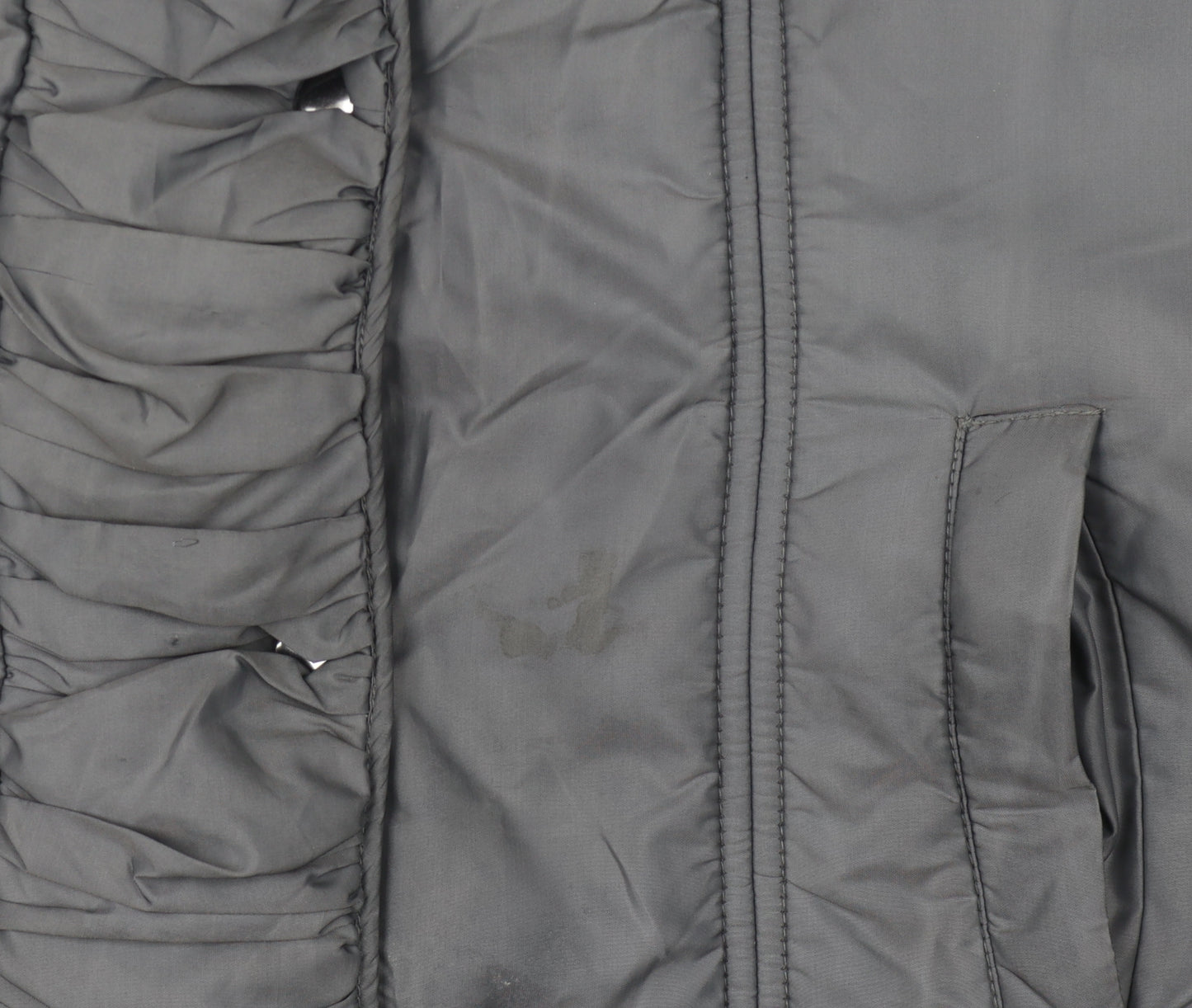 Precis Women's Grey Hooded Jacket Size 12