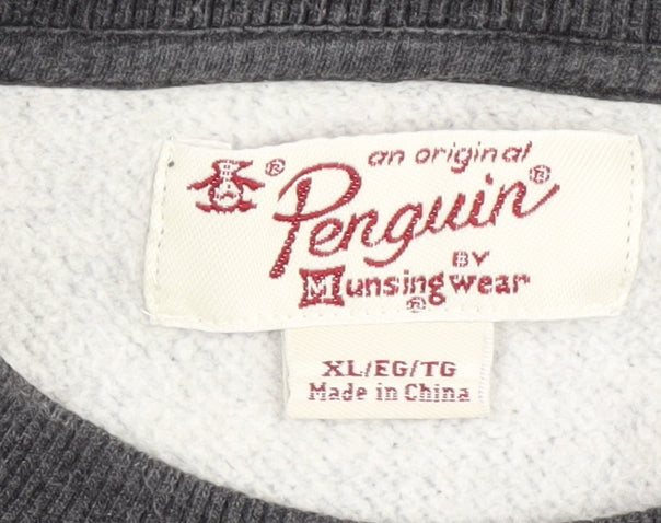Original Penguin Men's Grey XL Pullover Sweatshirt
