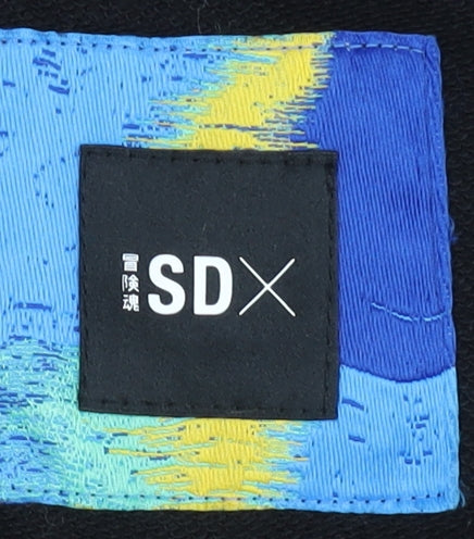 SDX Men's Black Embroidered Sweatshirt M