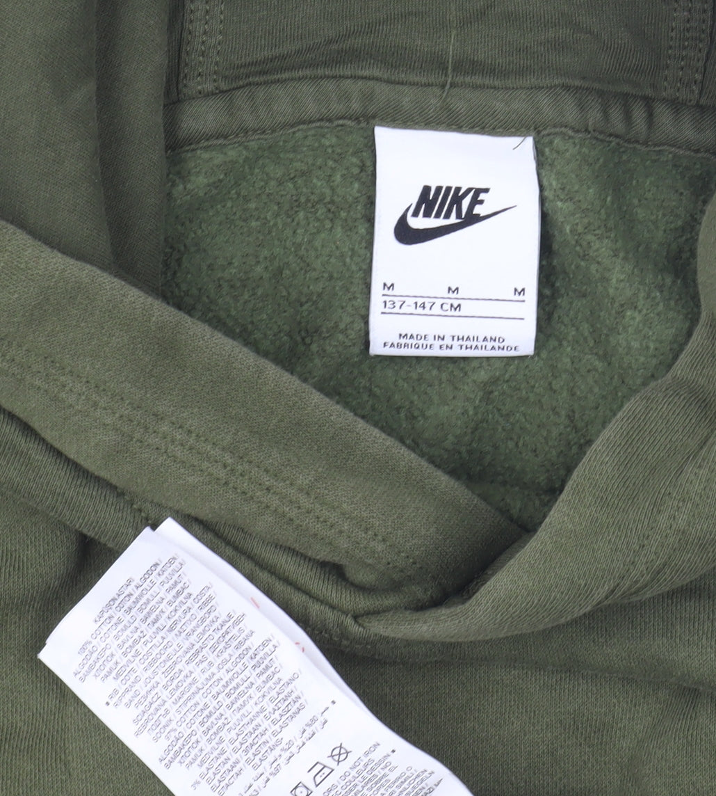 Nike Boys Green Pullover Hoodie 11-12 Years - Sporty Casual Style