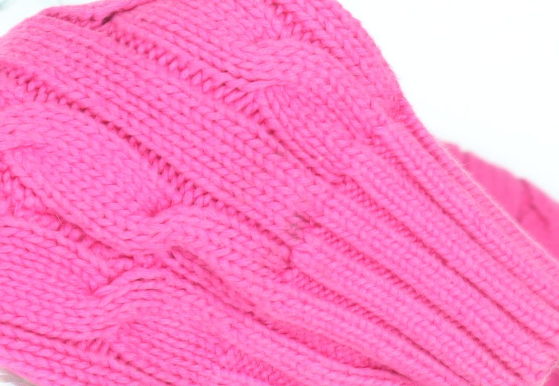 Ralph Lauren Sport Women’s Pink V-Neck Cable Knit Jumper
