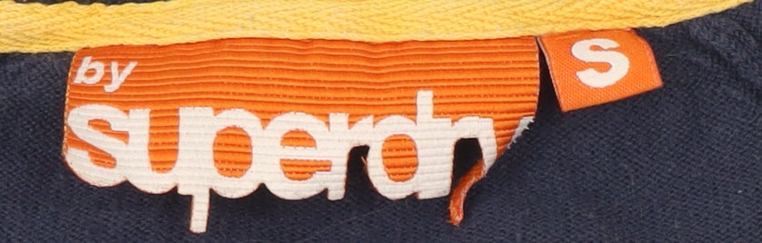 Superdry Men's Blue V-Neck Pullover Jumper, Size S