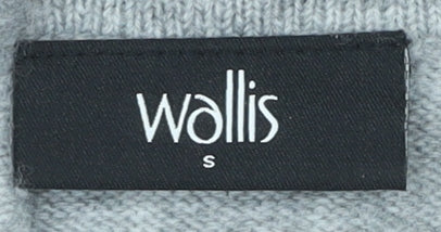 Wallis Women's Grey Mock Neck Pullover Jumper S