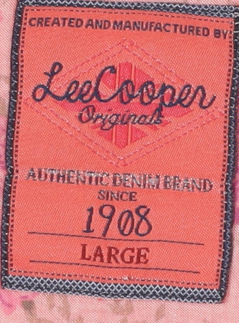 Lee Cooper Women's Pink Floral Blouse - Size L