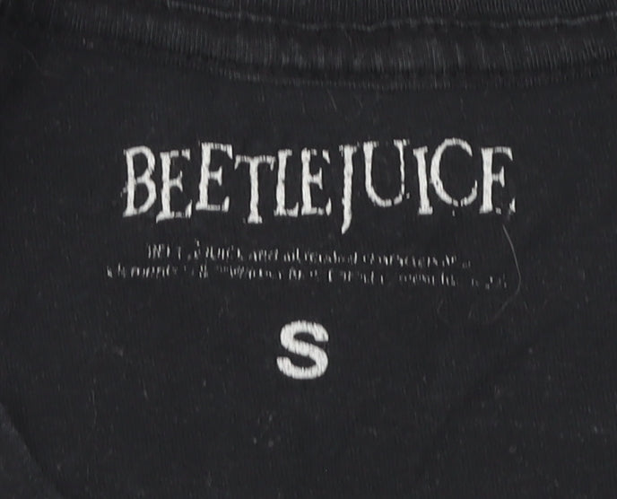 Beetlejuice Black T-Shirt S - Unisex Horror Graphic