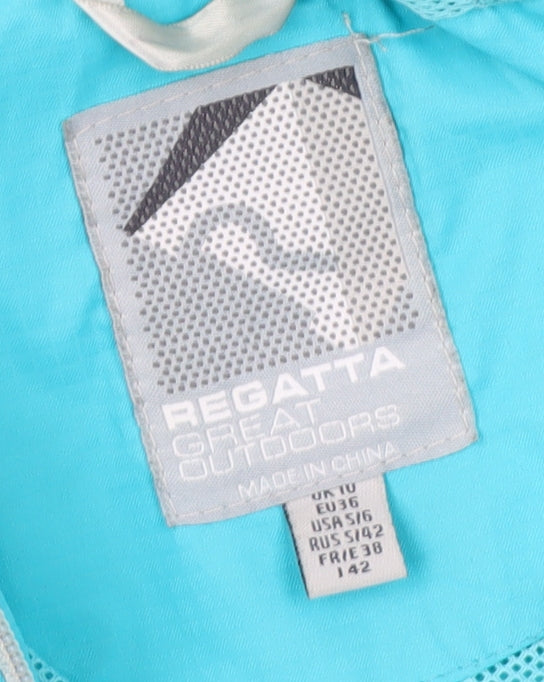 Regatta Women's Blue Basic Jacket Size 10, Lightweight & Hooded