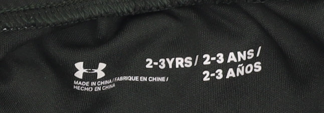 Under Armour Boys Black Athletic Shorts 2-3 Years