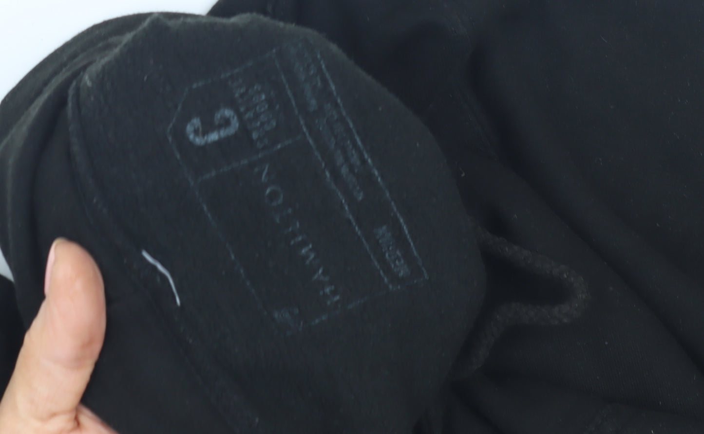 Hamilton Unisex Black Logo Hoodie M Musical Theme