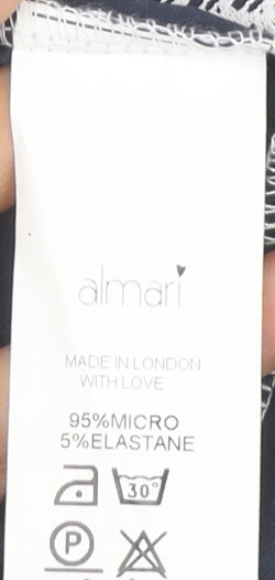 Almari Women's White Geometric Top