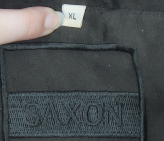 Saxon Men's Green XL Basic Jacket - Casual Style