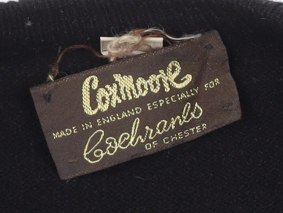 Cochranes of Chester Men's Black Wool V-Neck Jumper L