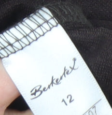 Berketex Women's Black Midi Straight Skirt - Size 12