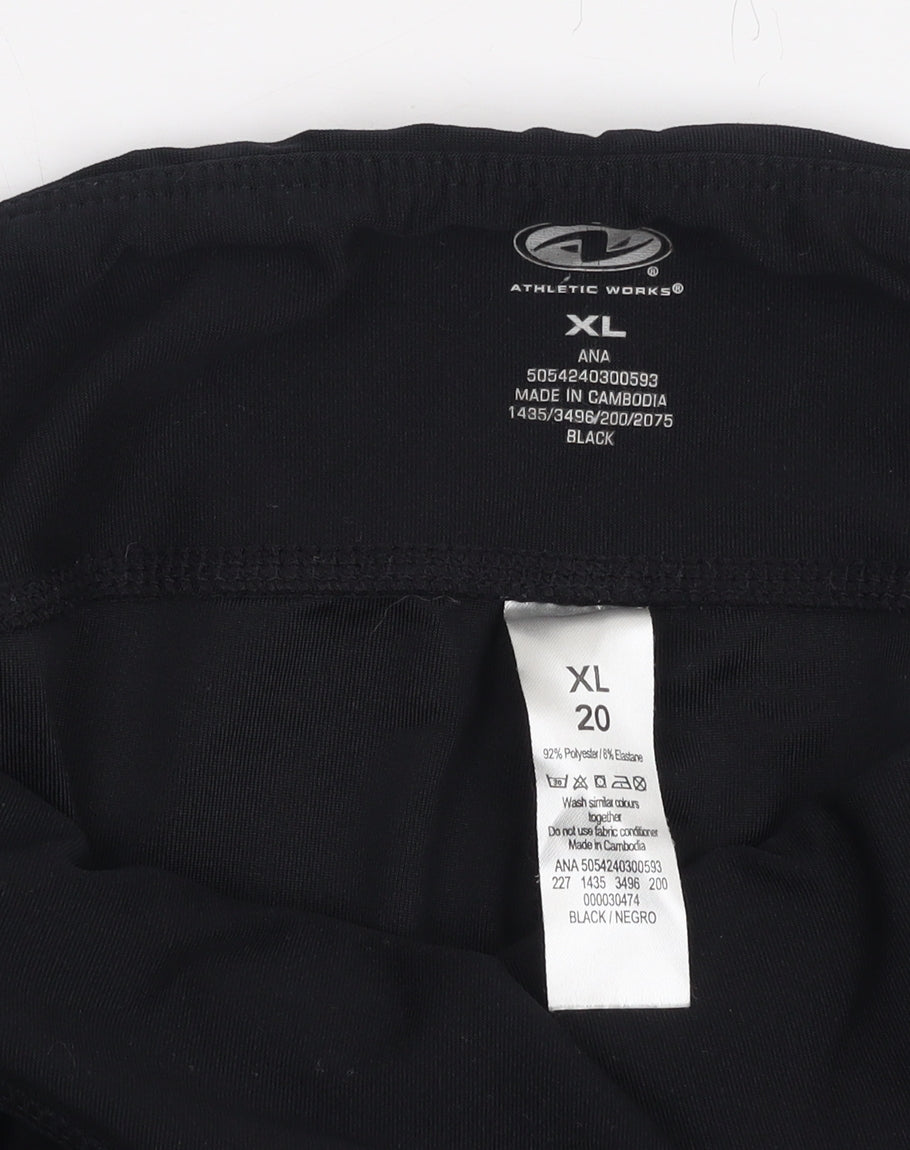Athletic Works Women's Black XL Active Trousers
