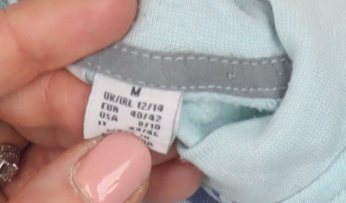 Disney Women's Blue Stitch Sweatshirt, M, Casual