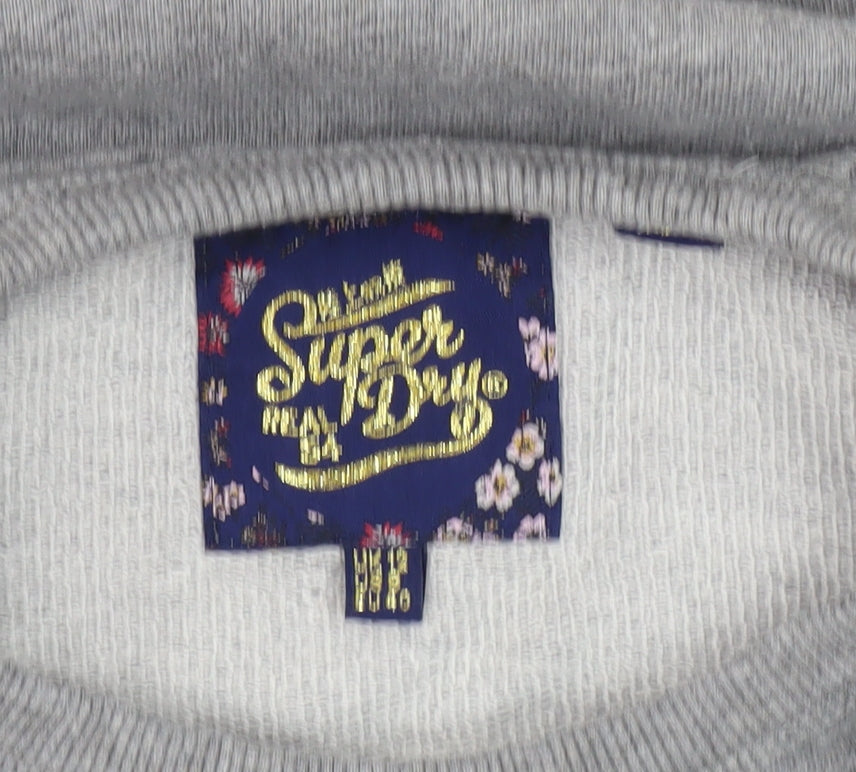 Superdry Women's Grey Pullover Sweatshirt Size L