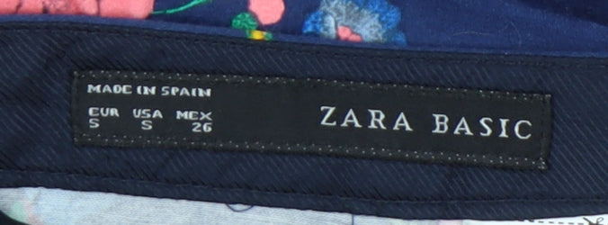 Zara Basic Women's Multicoloured Floral Skirt, S