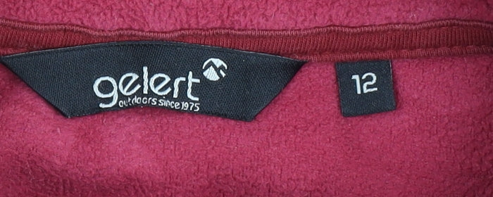 Gelert Women's Red Pullover Fleece Sweatshirt Size 12