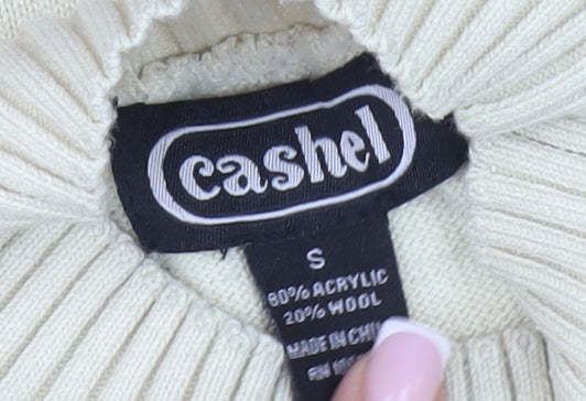 Cashel Men's Small Brown Mock Neck Pullover Jumper