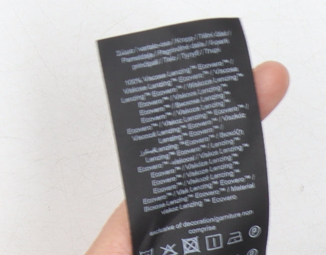 Vero Moda Women's Black Floral Midi Skirt, M