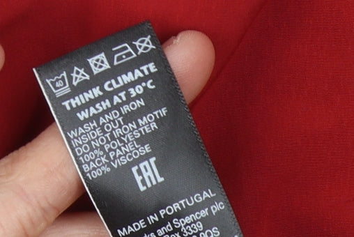 Marks and Spencer Women's Red Top, Size 16