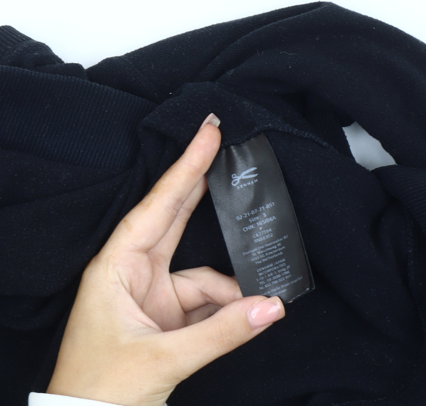 Denham Men's Black Pullover Sweatshirt Size S