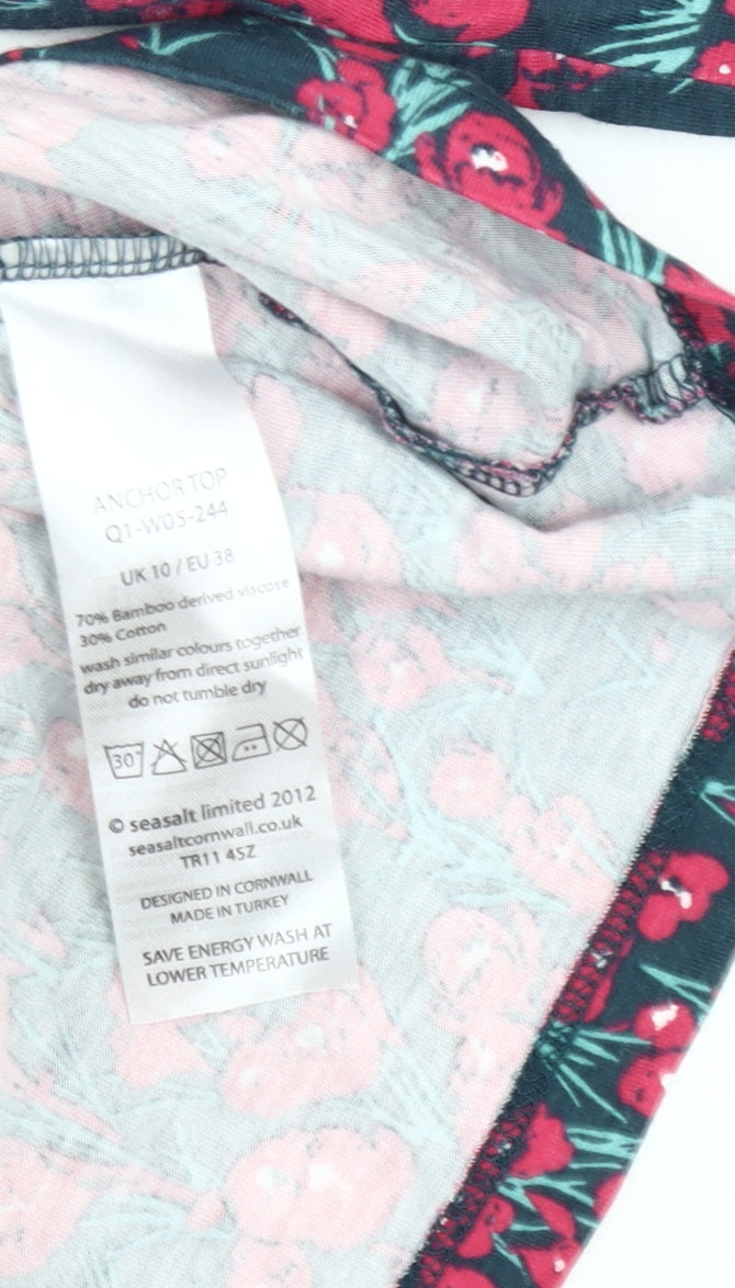 Seasalt Women's Floral Top Multicoloured Size 10